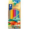 Creioane colorate hexagonale STAEDTLER 175C12E2, 12 culori/set